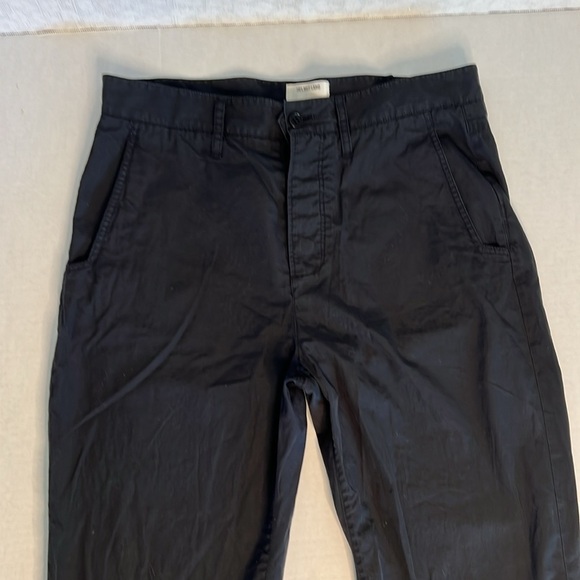 HELMUT LANG BLACK CUFFED CASUAL PANTS 4 - Picture 2 of 16